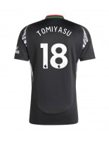 Moške Nogometnih dresov Arsenal Takehiro Tomiyasu #18 Gostujoči 2024-25 Kratki rokavi